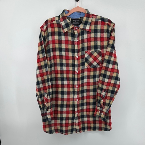 Brooks Brothers Other - Bogari Grunge Gorpcore Outdoor Multicolor Plaid Casual Flannel Shirt SzL